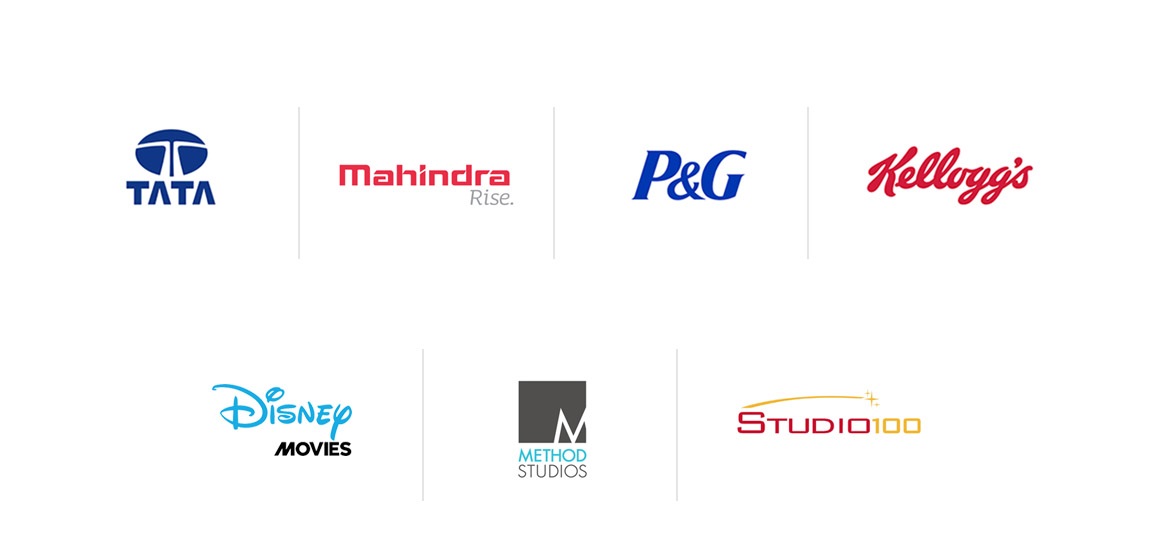Broadvision - Client - TATA, Mahindra, P&G, Kelloggs, Disney, Method Studios, Studio 100